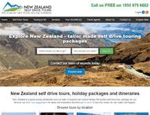 Tablet Screenshot of newzealandselfdrivetours.co.nz